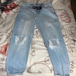 High rise mom jeans